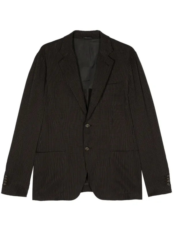 Giorgio Armani ストライプ シングルジャケット - Farfetch