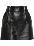 Elisabetta Franchi A-line leather miniskirt - Black