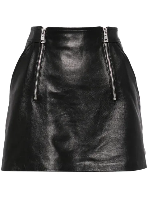 Elisabetta Franchi A-line leather miniskirt