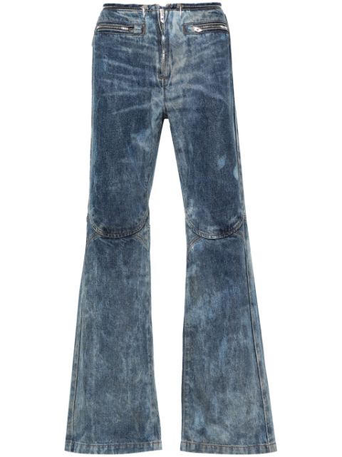 Diesel D-Gen bleached-effect bootcut jeans