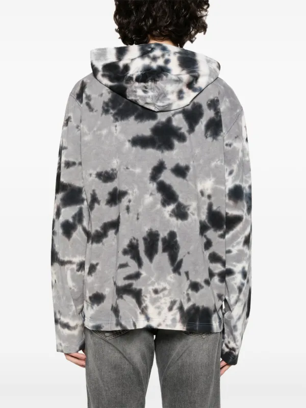 Diesel T-Crane-Ls-Hood-N1 Cotton Hoodie | Grey | FARFETCH BE