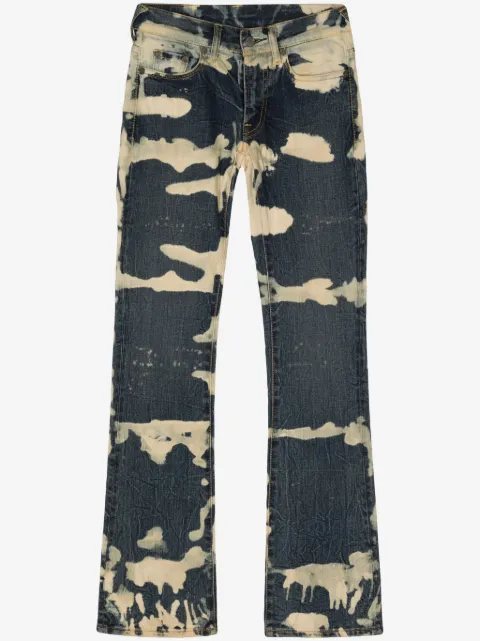 Stain Shade jeans bootcut con efecto blanqueado