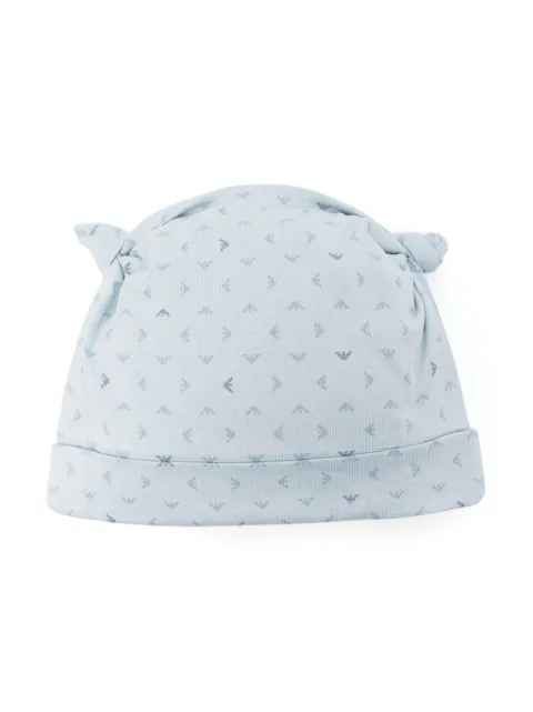 Emporio Armani Kids gorro con logo estampado