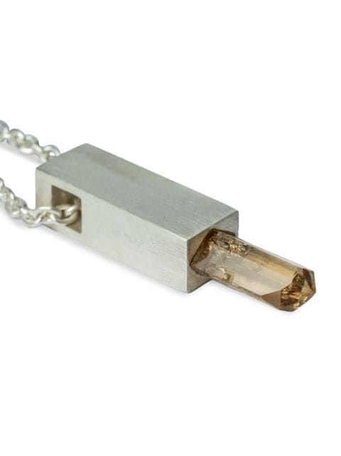 Talisman Cuboid topaz necklace