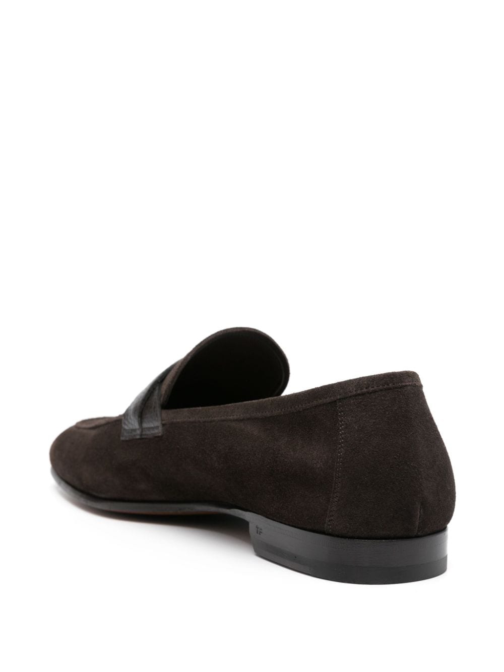 Shop Tom Ford Sean Twisted-band Suede Loafers In Brown