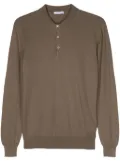 Boglioli long-sleeved polo shirt - Green