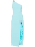 David Koma Crystal Ball one-shoulder midi dress - Blue