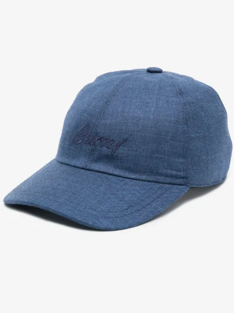 Brioni logo-embroidered baseball cap