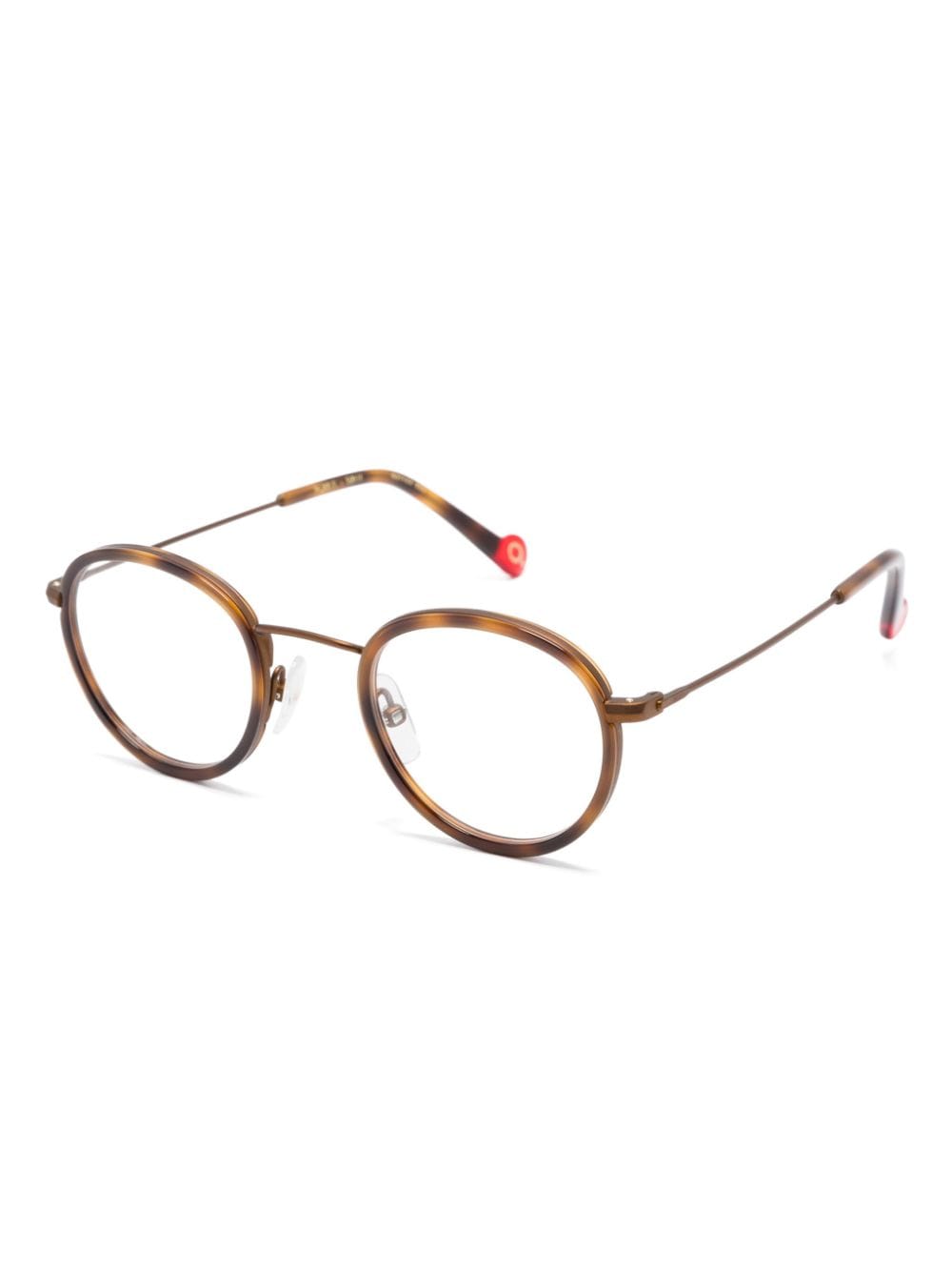 Shop Etnia Barcelona Puzzle Round-frame Glasses In Brown