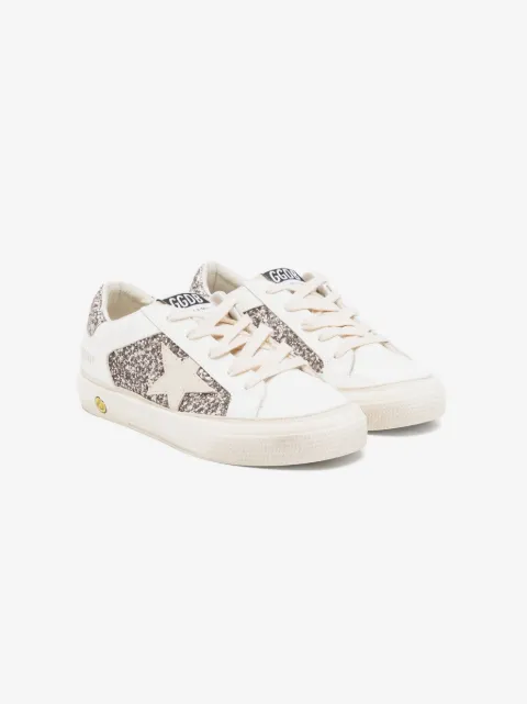 Golden Goose Kids May leather sneakers
