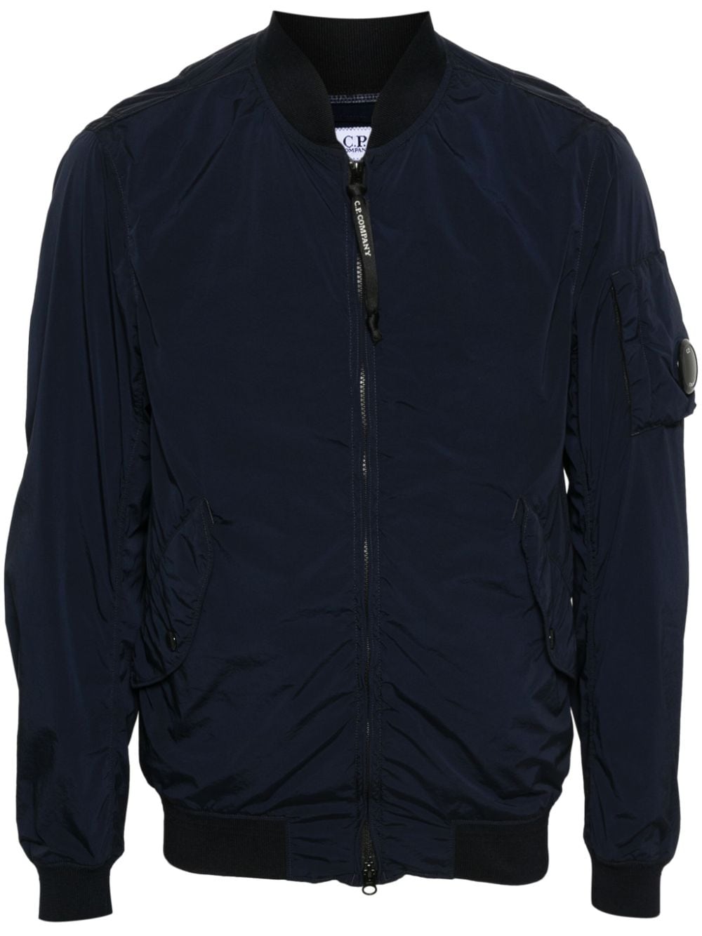 Shop C.p. Company Nycra-r Lens-detail Bomber Jacket In Blue