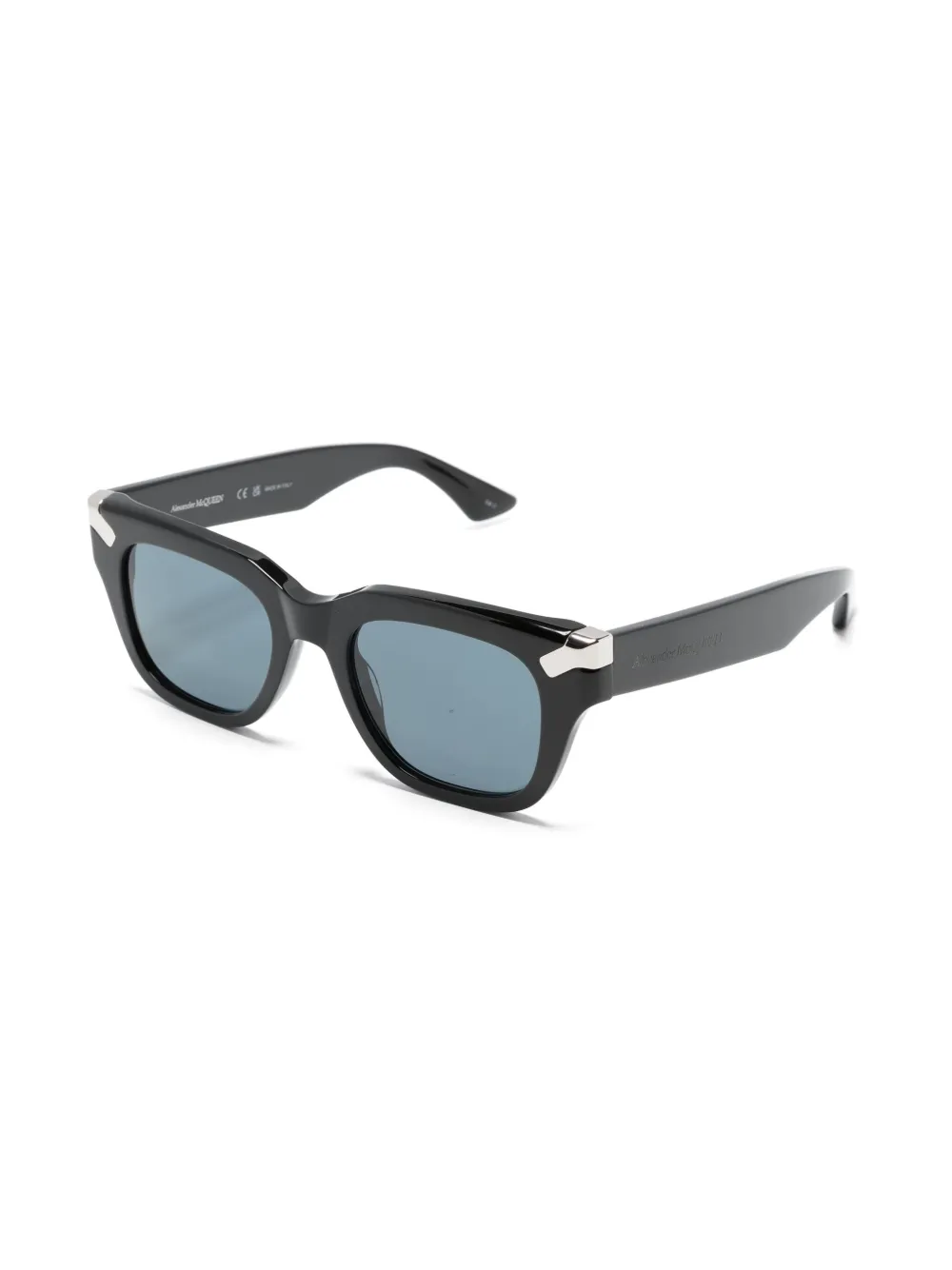 Alexander Mcqueen Wayfarer-frame Sunglasses In 黑色
