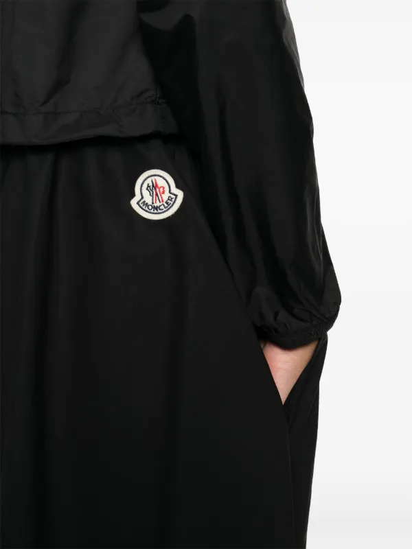 Moncler Gabardine Midi Skirt | Black | FARFETCH