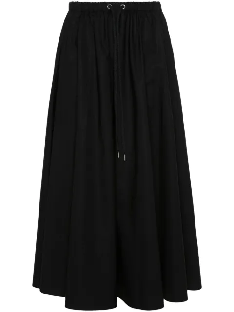 Moncler gabardine midi skirt