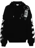 Off-White Scan Arrow cotton hoodie - Black