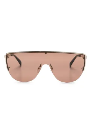 Versace Eyewear シールドフレーム オーバーサイズ サングラス