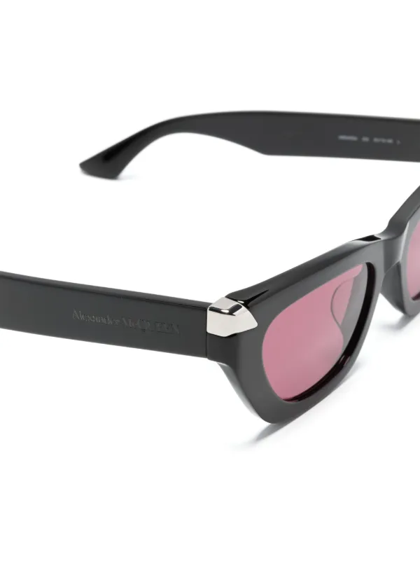 ALEXANDER MCQUEEN キャットアイグラス Alexander McQueen Eyewear キャットアイ サングラス | ブラック