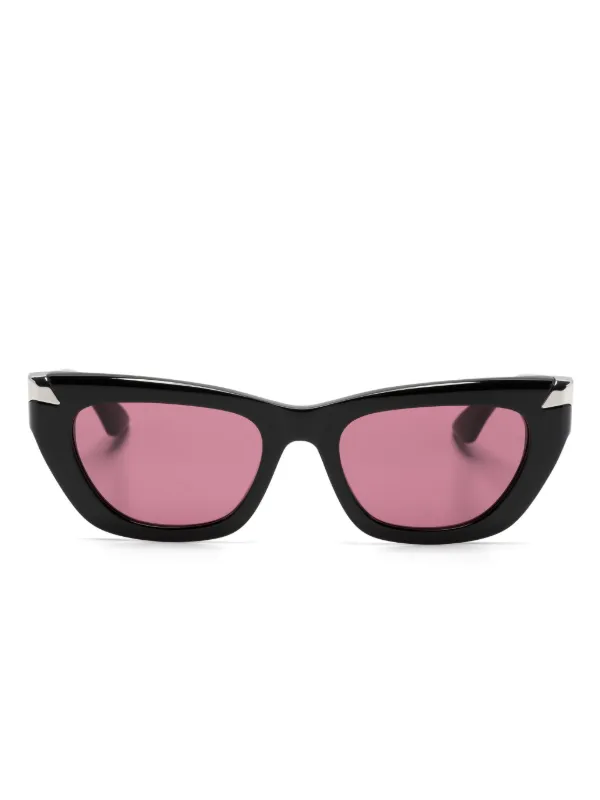 ALEXANDER MCQUEEN キャットアイグラス Alexander McQueen Eyewear キャットアイ サングラス | ブラック