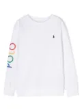 POLO RALPH LAUREN KIDS Polo Pony-embroidered sweatshirt - White