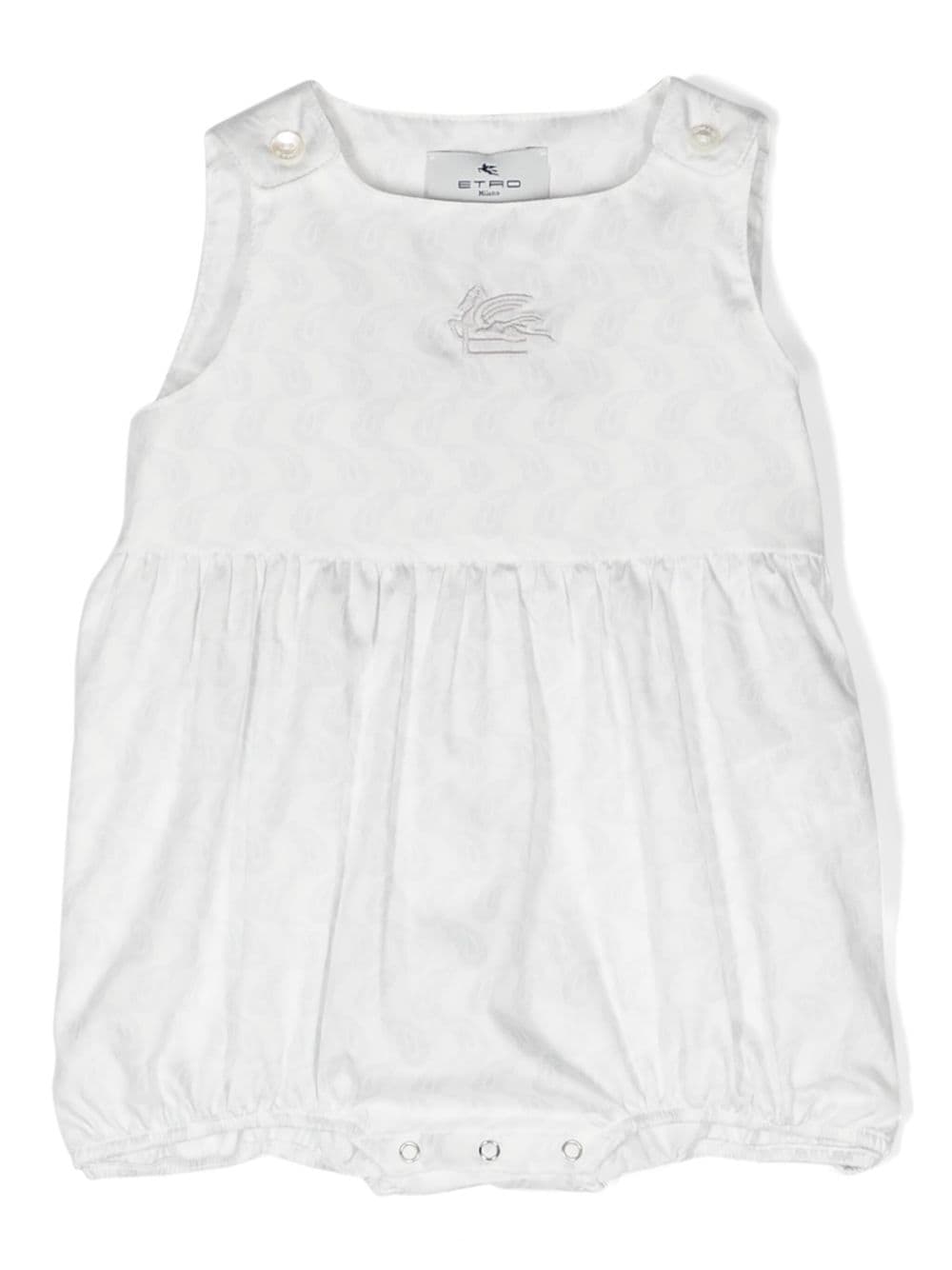 Etro Babies' Paisley-print Cotton Body In White