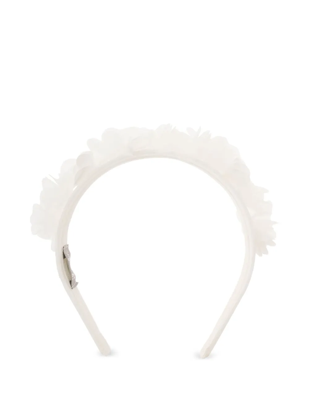 Il Gufo flower-detailing headband - ホワイト Il Gufo flower-detailing headband - ホワイト
