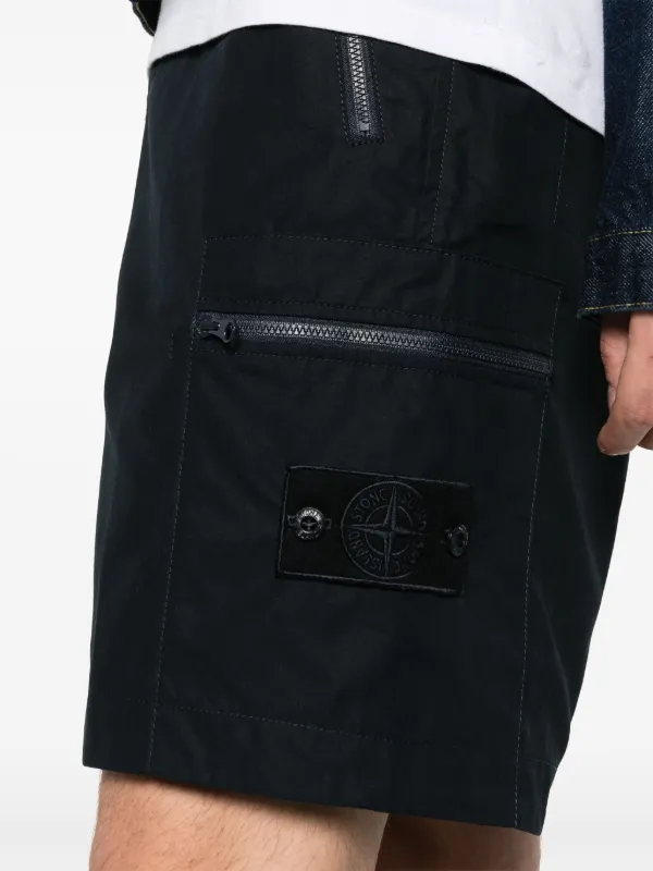 Stone Island コンパスモチーフ ショートパンツ | ブルー | FARFETCH JP