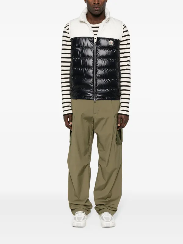 Moncler appliqué-logo Cargo Trousers | Green | FARFETCH