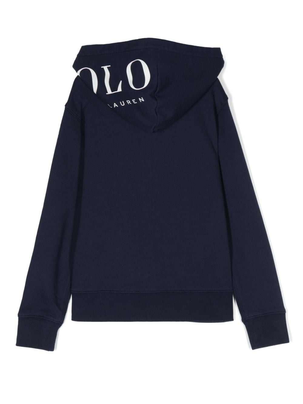 Shop Ralph Lauren Polo Pony-embroidered <ip Hoodie In Blue