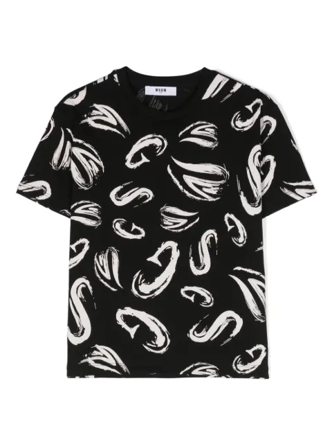 MSGM Kids playera con logo estampado