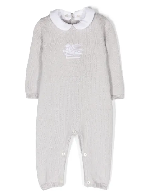 ETRO KIDS Pegaso-embroidered romper