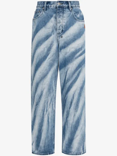 Ksubi Calça jeans reta listrada
