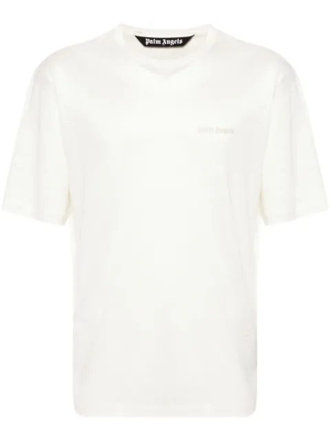 Palm Angels semi-sheer linen T-shirt