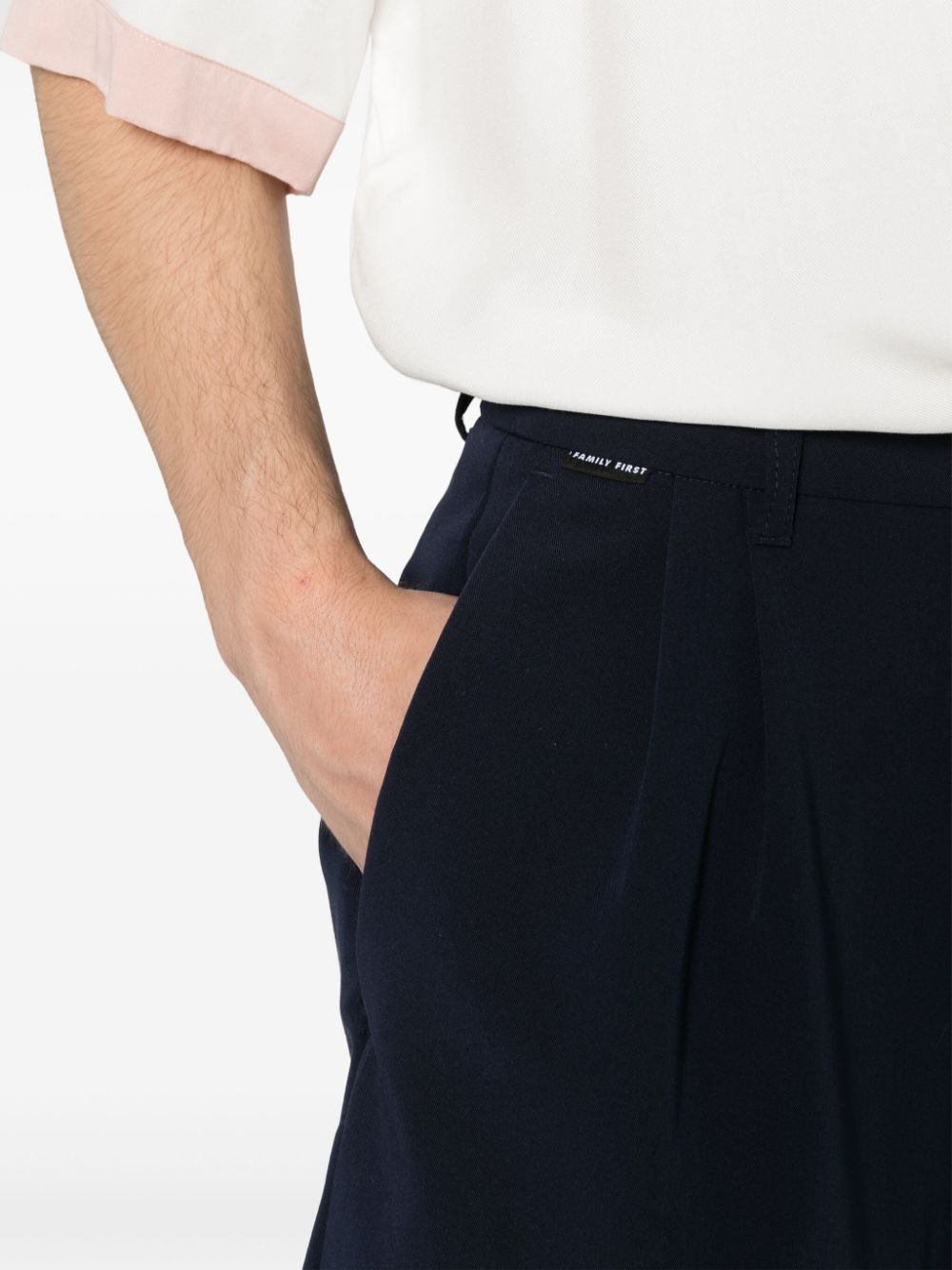 Shop Family First New Tube Tailored Shorts In Blue