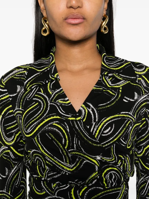 dvf wrap blouse
