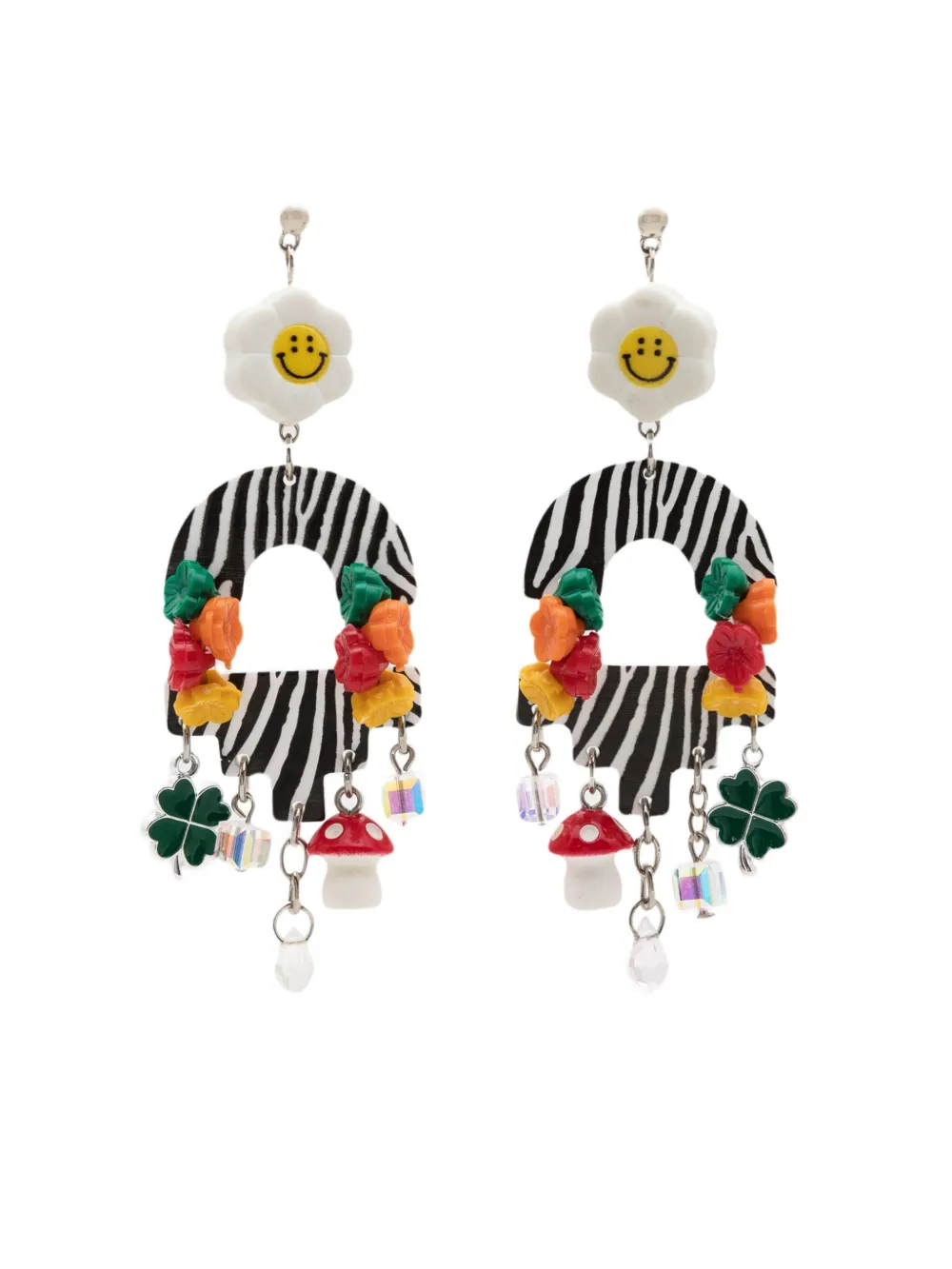 Amir Slama charm-appliqué drop earrings | Multicolour | Image 1