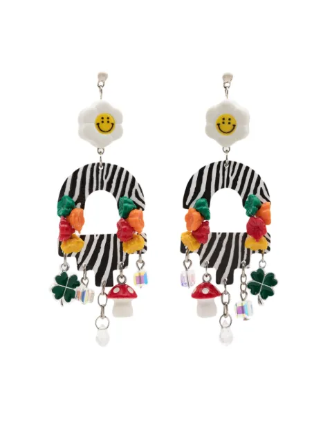 Amir Slama charm-appliqué drop earrings