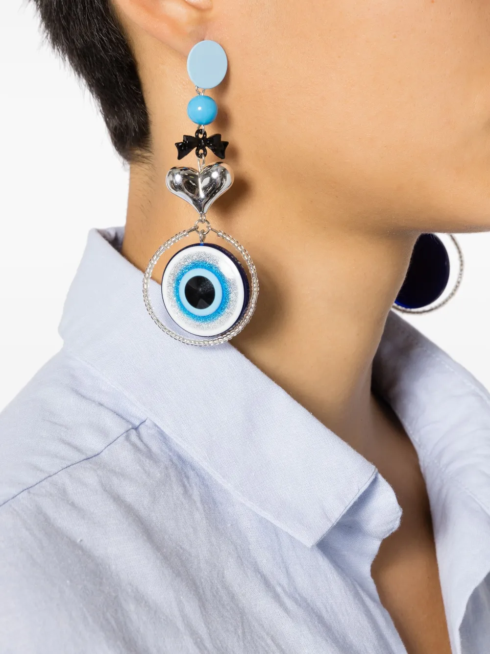 Amir Slama eye-motif drop earrings | Image 2