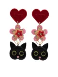 Amir Slama charm-embellished drop earrings - Red