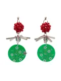 Amir Slama charm-appliqué drop earrings - Green