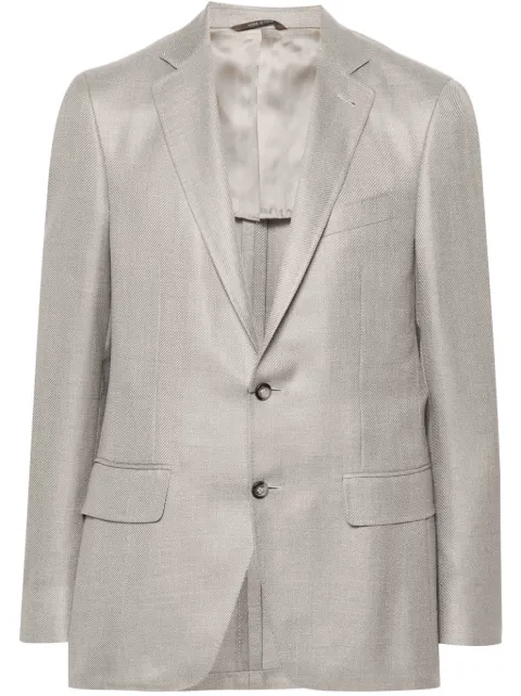 Canali blazer Kei à simple boutonnage