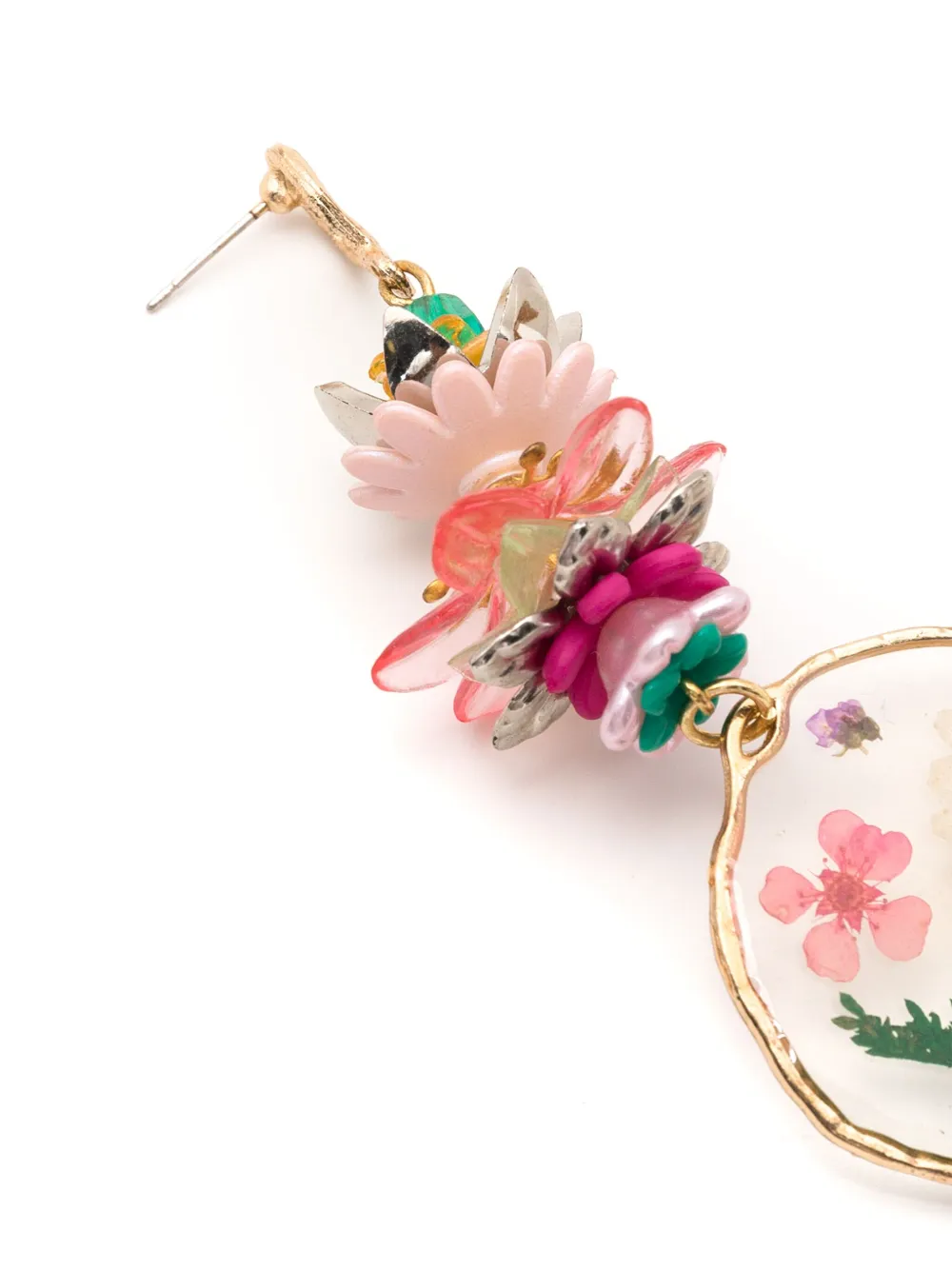 Amir Slama Beaded Necklace Earrings Set In Multicolour