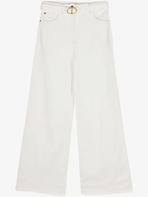 TWINSET mid-rise wide-leg jeans