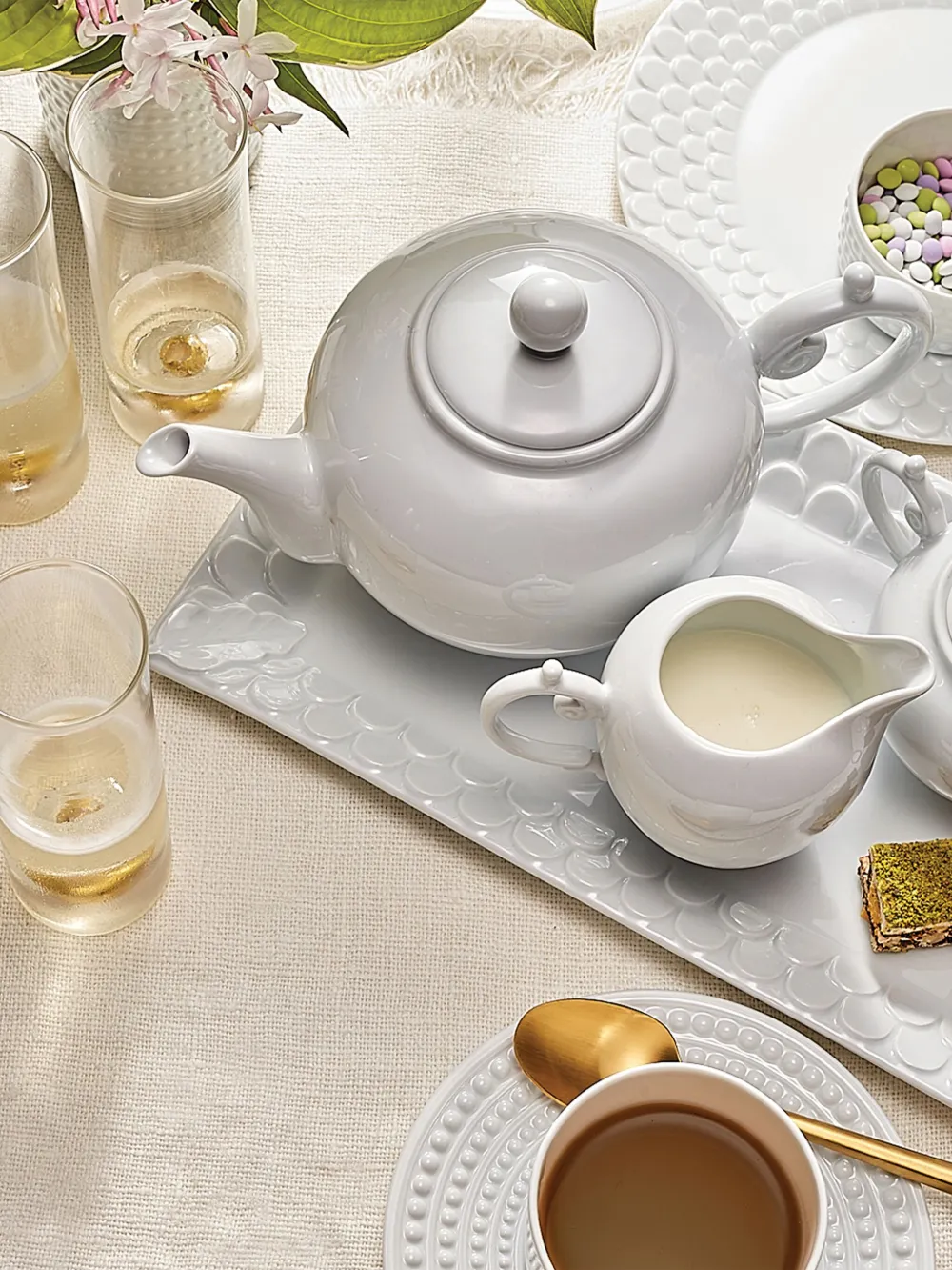 L'Objet Aegean rectangular platter (19cm x 39cm) | Serveware | Image 2