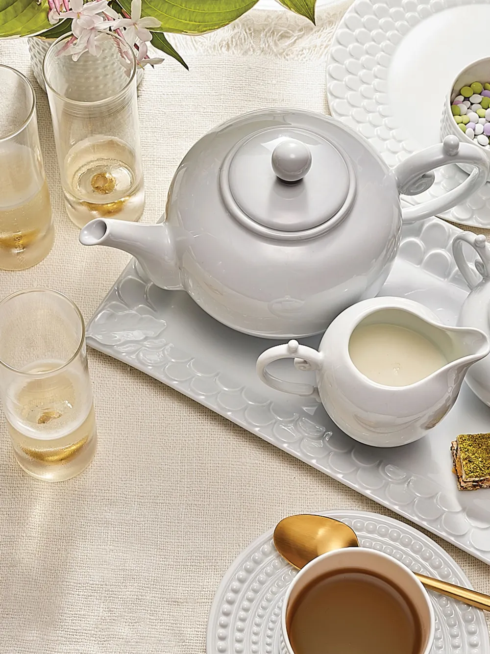 L'objet Aegean Teapot (27cm X 14cm) - White 