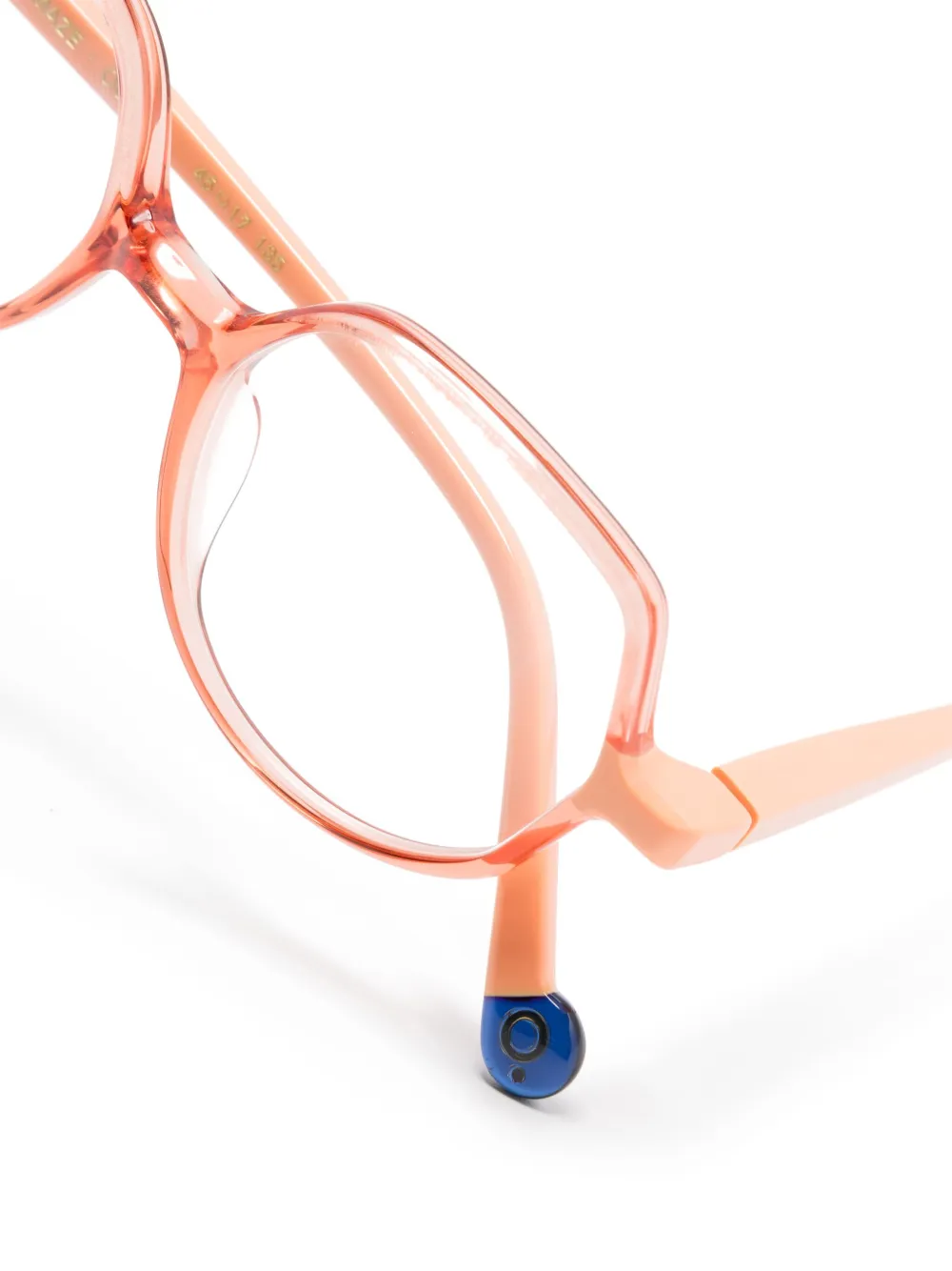 Shop Etnia Barcelona Maze Round-frame Glasses In Orange