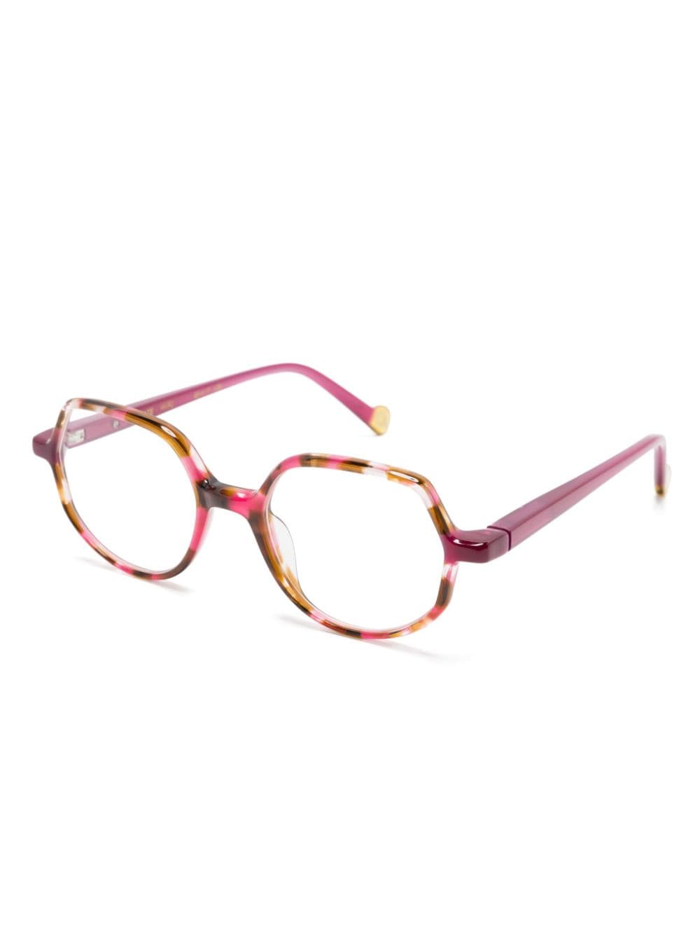 Shop Etnia Barcelona Maze Geometric-frame Glasses In Pink