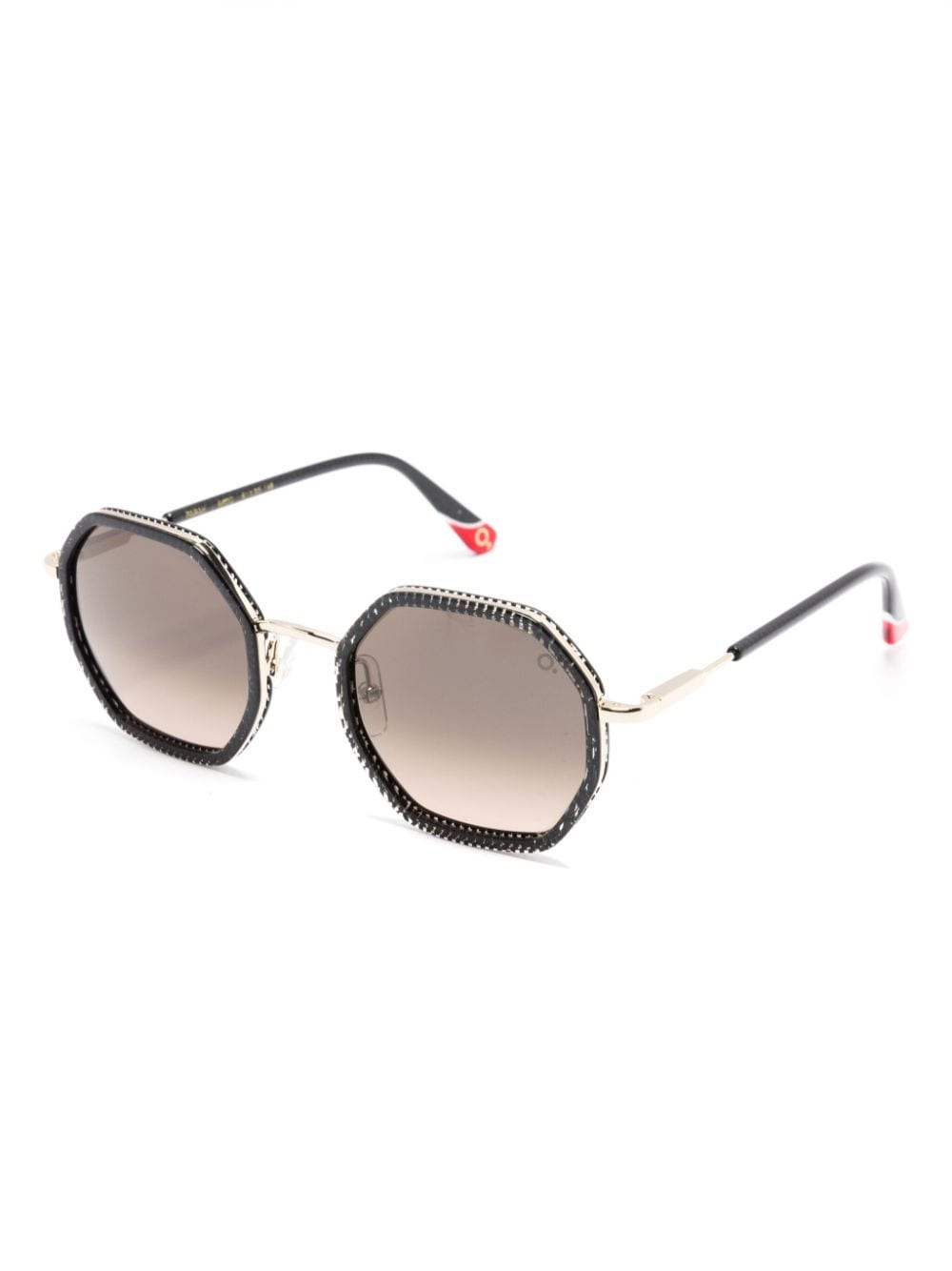 Shop Etnia Barcelona Farah Octagonal-frame Sunglasses In Black