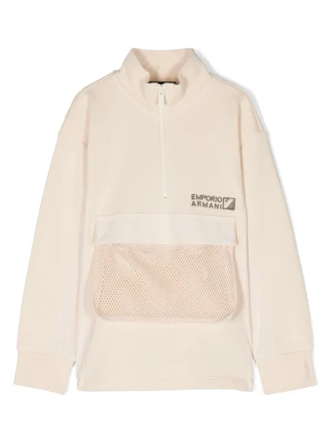 Emporio Armani Kids logo-embroidered sweatshirt
