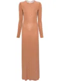 Rabanne crystal-embellished maxi dress - Brown