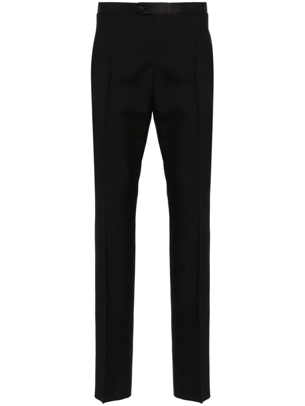 Kiton Seam-detail Tailored Trousers In Black